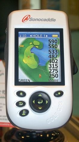 a golf GPS unit